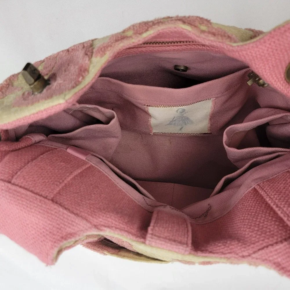 Petunia Pickle Bottom Cake Society Satchel Strawberry PINK Cut Velvet Tapestry
